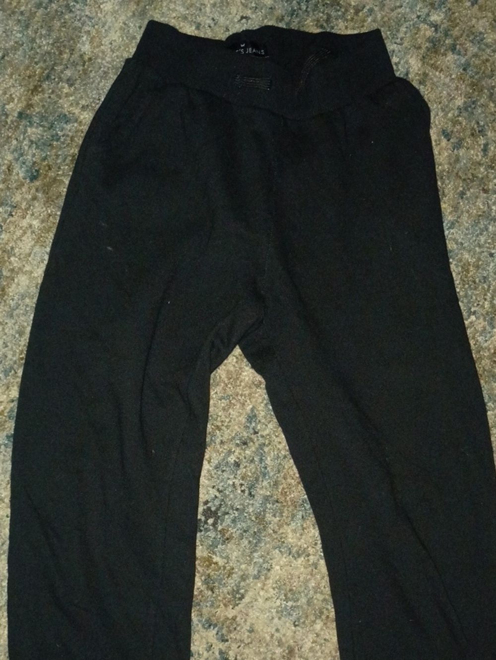 Kids Black Pull-On Jogger Pants